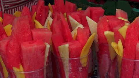 Watermelon Cup Stock Footage 147632317