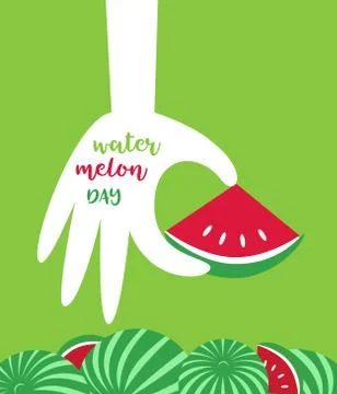 Watermelon day icon Stock Illustration
