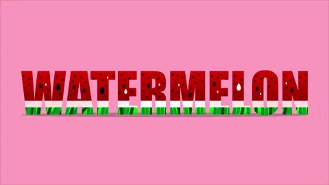 Watermelon day style typography 스톡 동영상 246942240