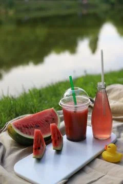 Watermelon drink 6 Stock Photos