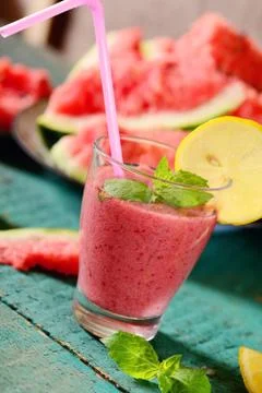Watermelon drink Stock Photos