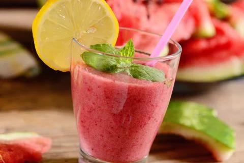 Watermelon drink Stock Photos