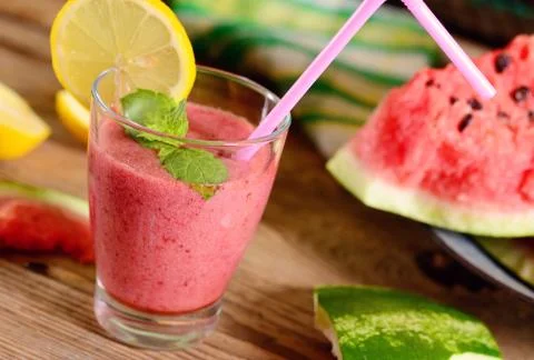 Watermelon drink Stock Photos