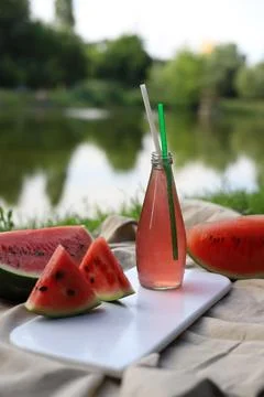 Watermelon drink Stock Photos