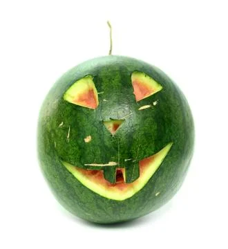 Watermelon face Stock Photos