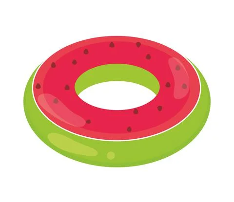 Watermelon float icon Stock Illustration