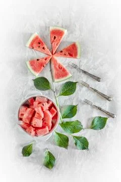 Watermelon Flower Stock Photos
