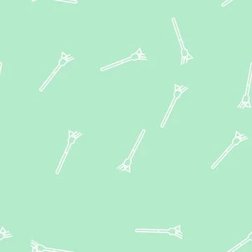 Watermelon fork cutter line seamless pattern Stock Illustration