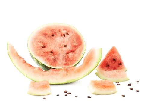 Watermelon fruit composition isolated Stock Photos