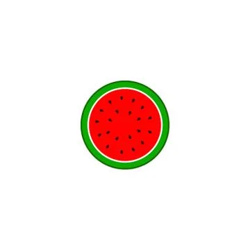 Watermelon fruit icon Stock Illustration