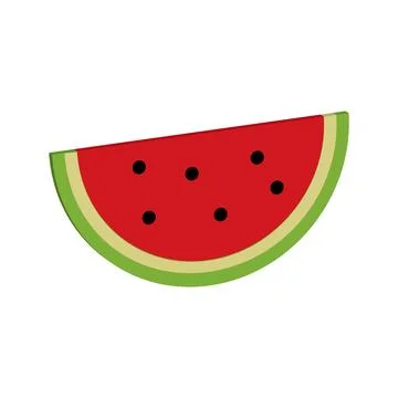 Watermelon fruit icon vector Stock Illustration