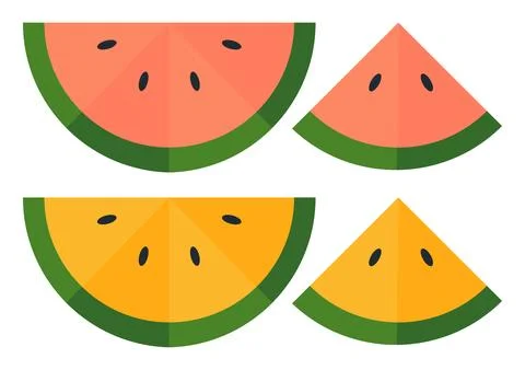 Watermelon fruit illustration Stock Illustration
