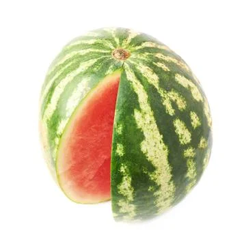 Watermelon fruit isolated Stock Photos