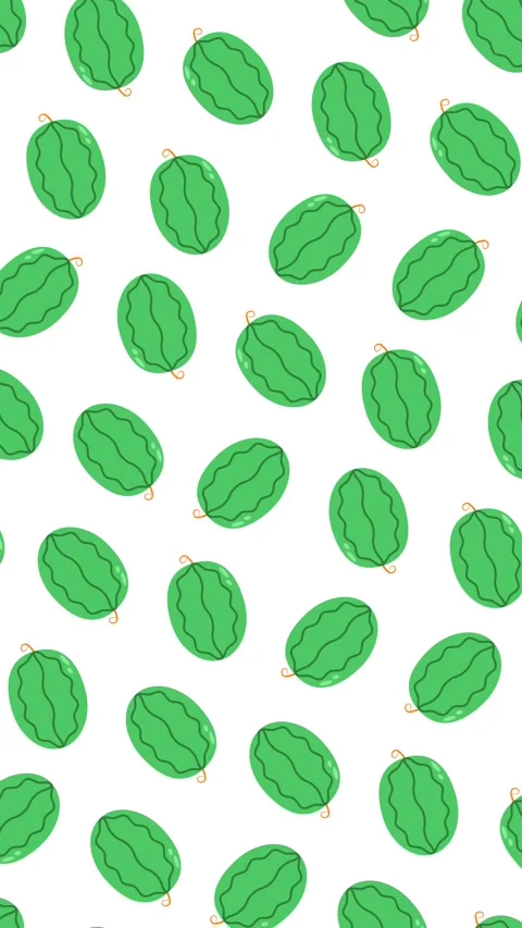 Watermelon Fruit Pattern Background Animation Video stock 346568300