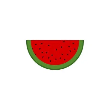 Watermelon fruit vector design template illustration Stock Illustration