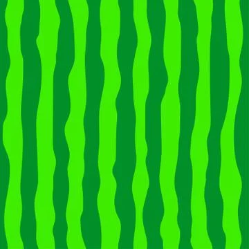 Watermelon green rind seamless pattern. Stock Illustration
