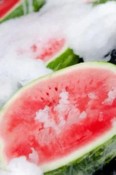 Watermelon Halves Stock Photos