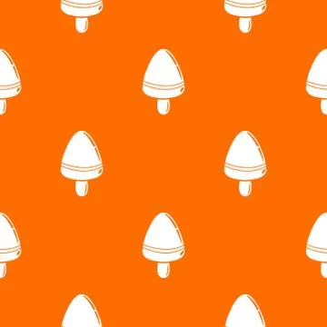 Watermelon ice cream pattern vector orange Stock Illustration