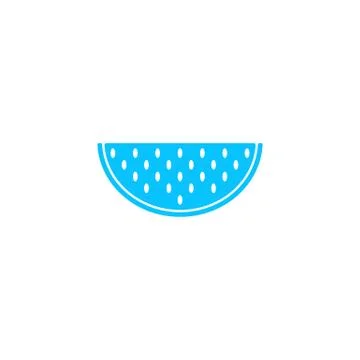 Watermelon icon flat Stock Illustration