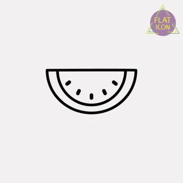 Watermelon icon Stock Illustration