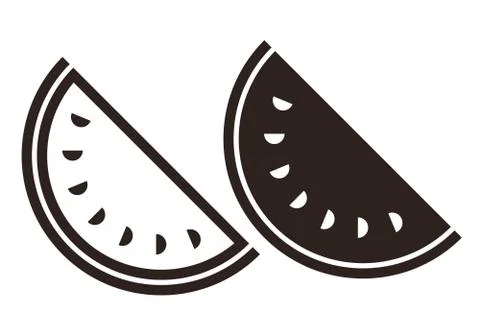 Watermelon icon Stock Illustration