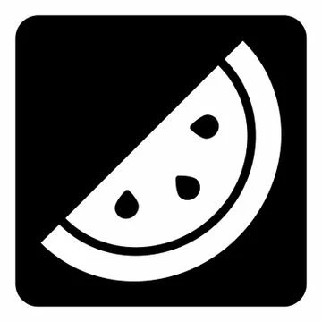 Watermelon icon illustration Illustrazione stock