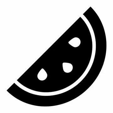 Watermelon icon illustration Stock Illustration