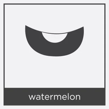 Watermelon icon isolated on white background Stock Illustration