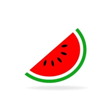 Watermelon icon isolated on white background. Vector illustration. EPS 10 Stock-Illustration