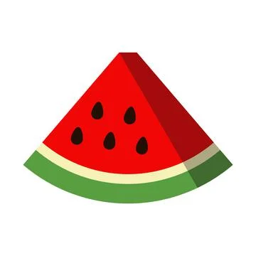 Watermelon icon isolated on the white background Stock Illustration