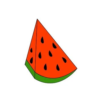 Watermelon icon isolated on white background for your design Stock Illustration