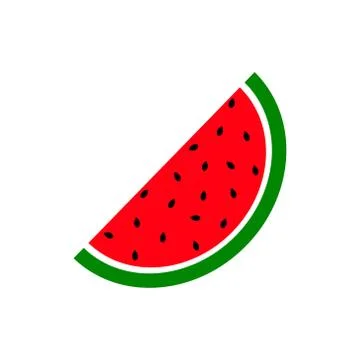 Watermelon icon vector. Stock Illustration