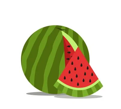 Watermelon icon vector illustration Stock Illustration