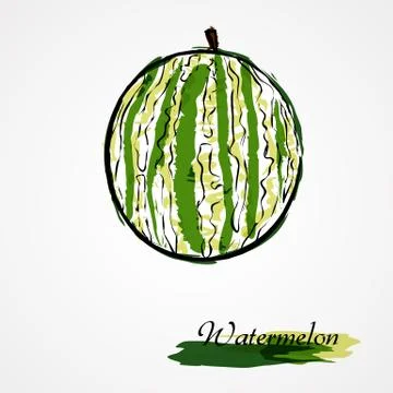 Watermelon Stock Illustration