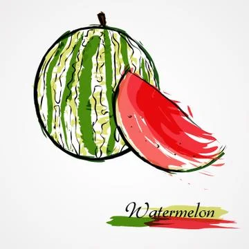 Watermelon Stock Illustration