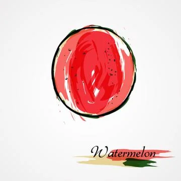 Watermelon Stock Illustration