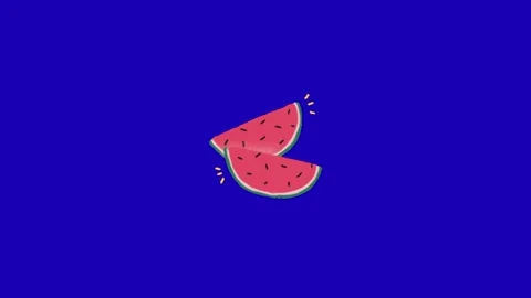 Watermelon Illustration for Summer Video stock 337328372