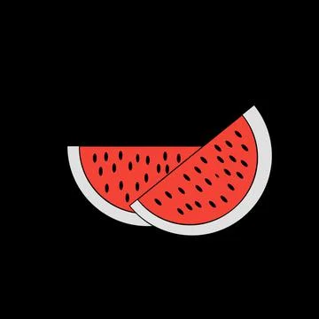 Watermelon image Stockillustratie