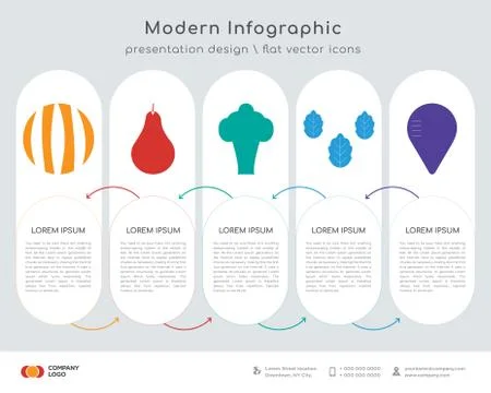 Watermelon infographics design Stock Illustration