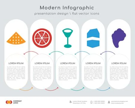 Watermelon infographics design Stock Illustration