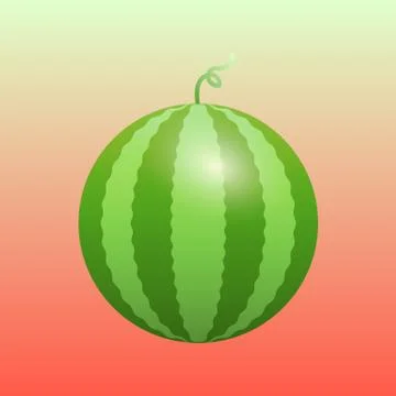 Watermelon isolated illustration Stock Illustration