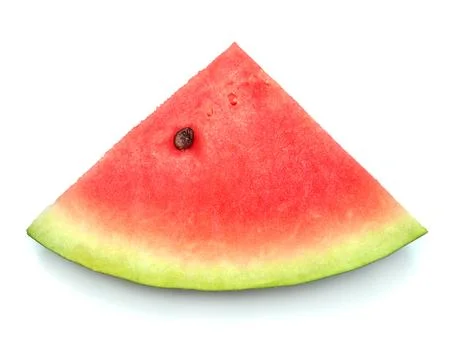 Watermelon isolated on a white background. Creative summer concept. Top vie.. Stock Photos