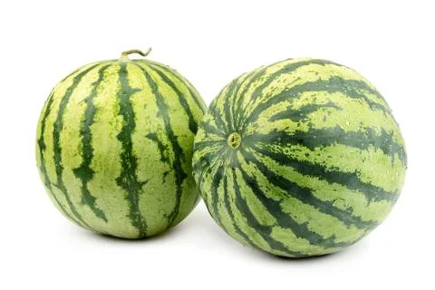 Watermelon isolated on white background Stock Photos