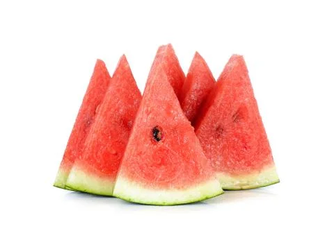 Watermelon isolated on the white background Stock Photos