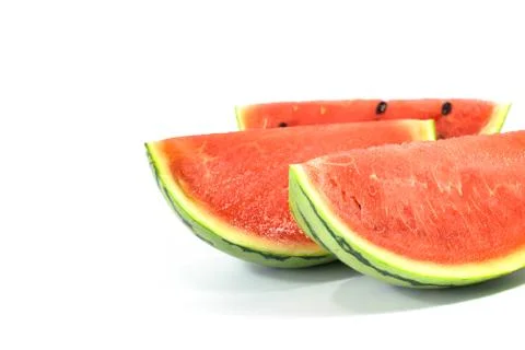 The watermelon isolated on white background Stock Photos