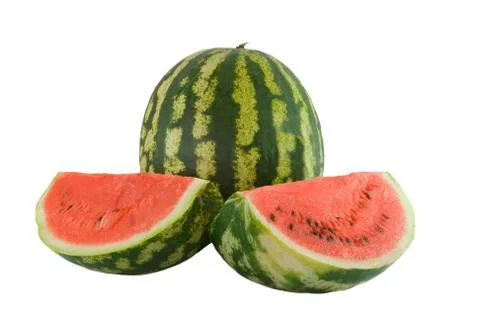 Watermelon isolated on white background Stock Photos