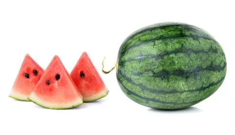 Watermelon isolated on white background Stock Photos