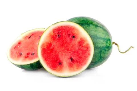 Watermelon isolated on white background Stock Photos