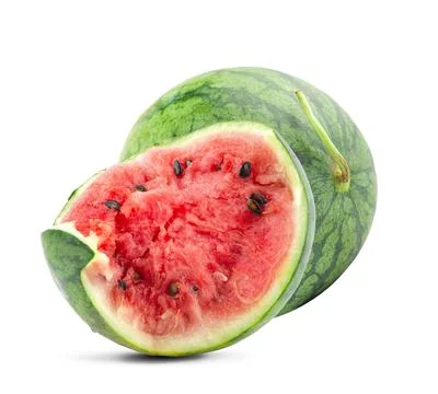Watermelon an isolated on white background Stock Photos