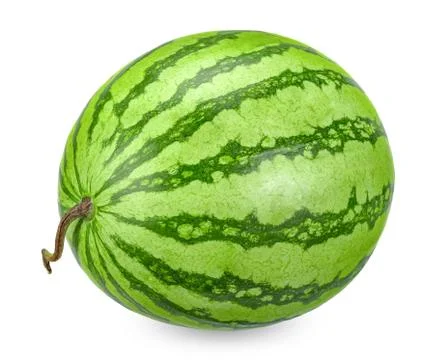 Watermelon isolated on white with clipping path Stock Photos